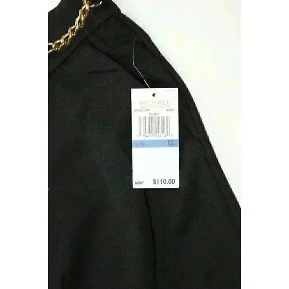 NEW! MICHAEL Michael Kors Women's XL Chain-Detail Wide-Leg Pants NWT $110 - Picture 3 of 3